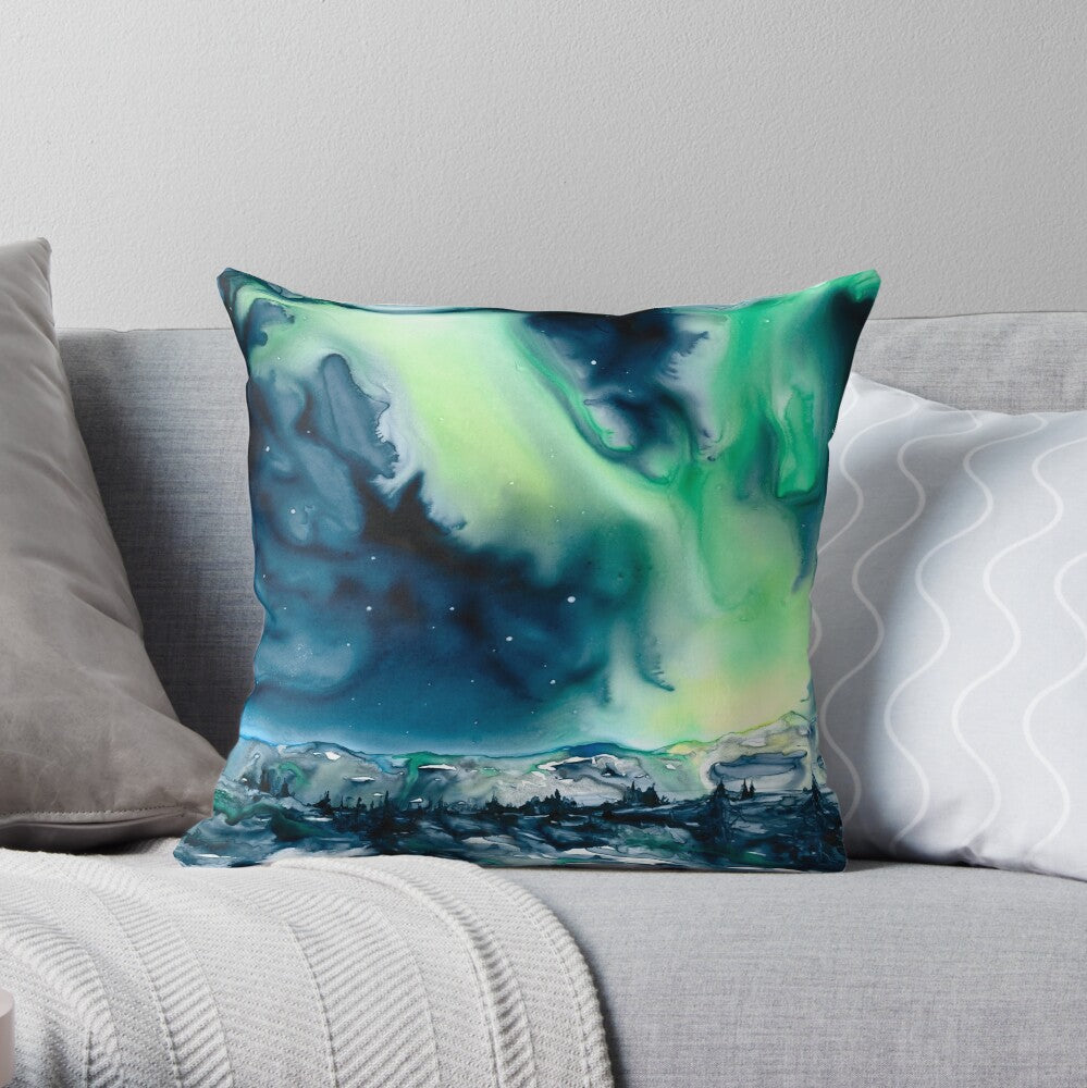 Aurora Borealis Decorative Pillow Cover