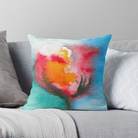 Abstract Tulip Decorative Pillow Cover