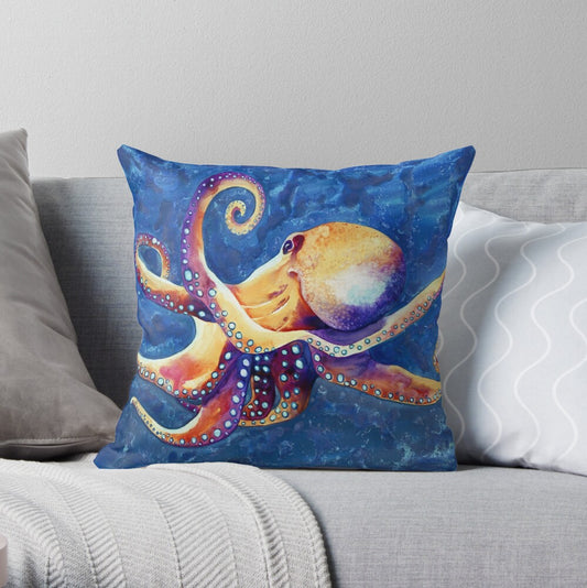 Octopus Decorative Pillow Cover