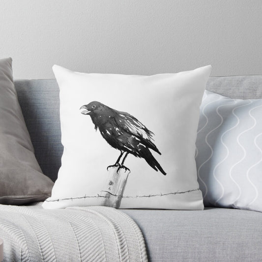 Raven's Call Decorative Pillow Cover