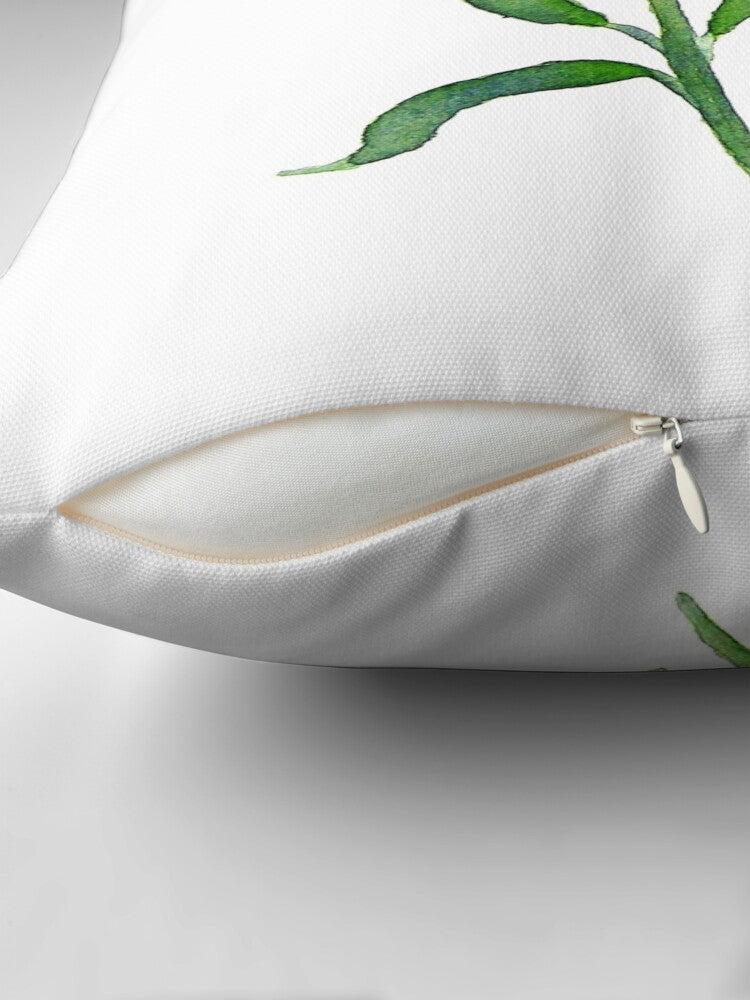 Monarch Butterfly Coneflower Decorative Pillow Cover