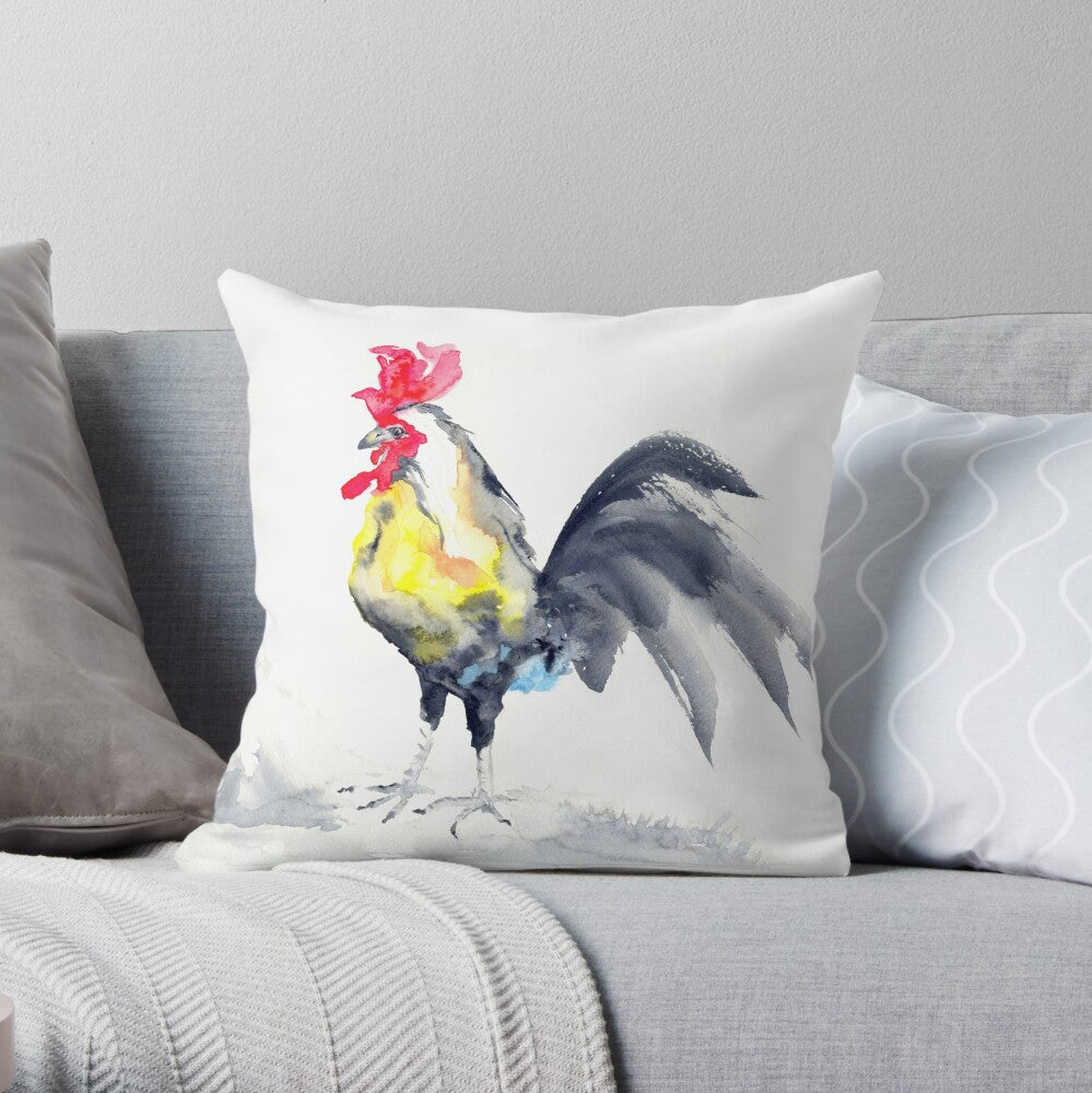 Rooster Decorative Pillow Cover