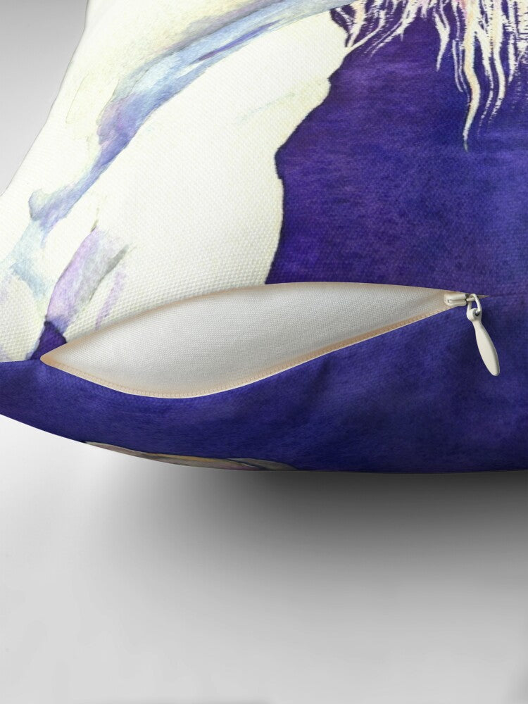 White Horse Decorative Pillow Cover