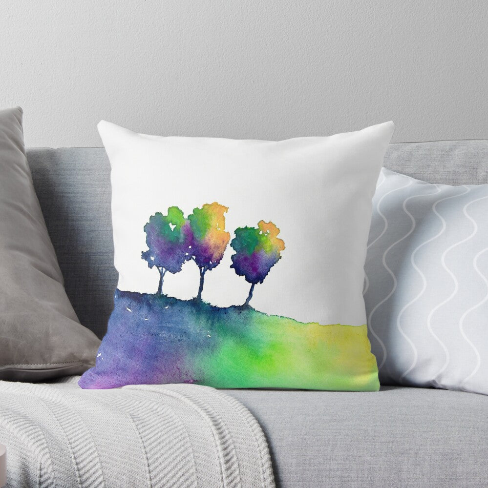 Hue Tree Trio Decorative Pillow Cover