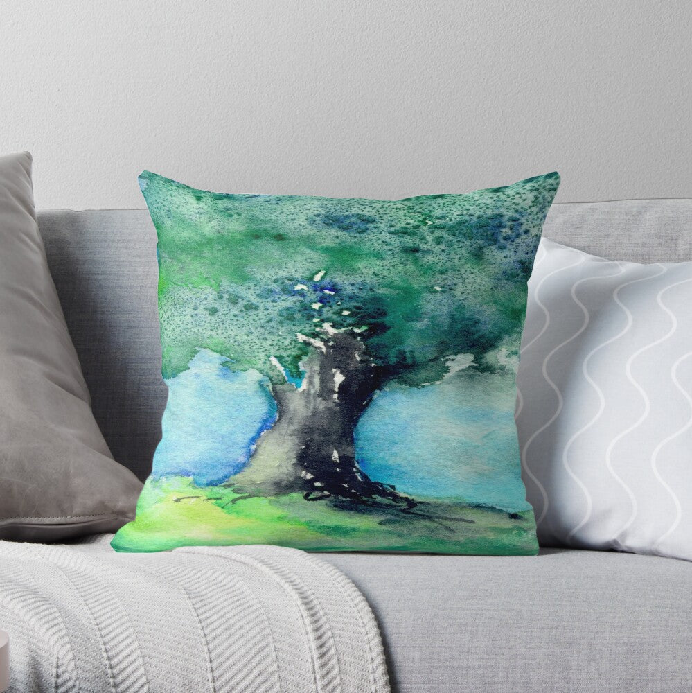 Oak Tree Decorative Pillow Cover