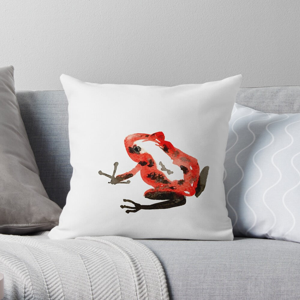 Poison Dart Frog Decorative Pillow Cover