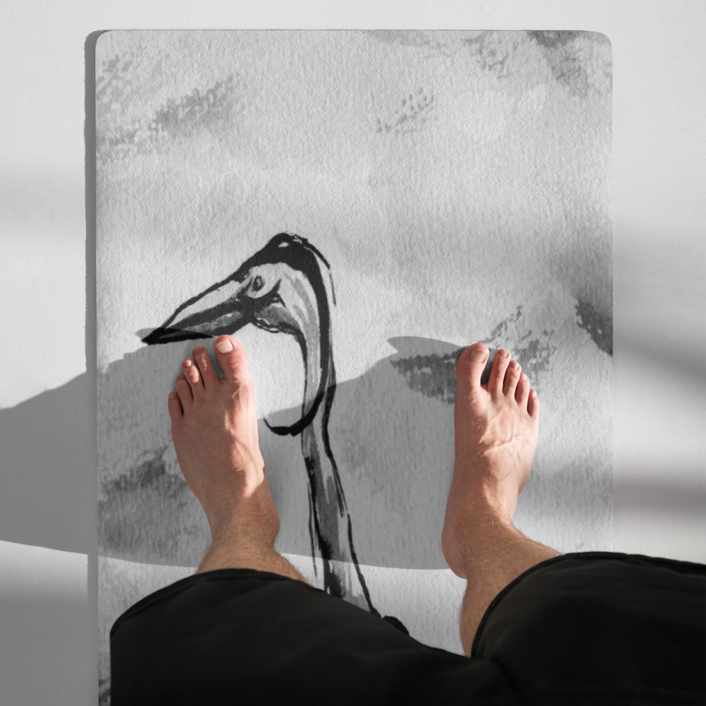 Graceful Crane Yoga Mat