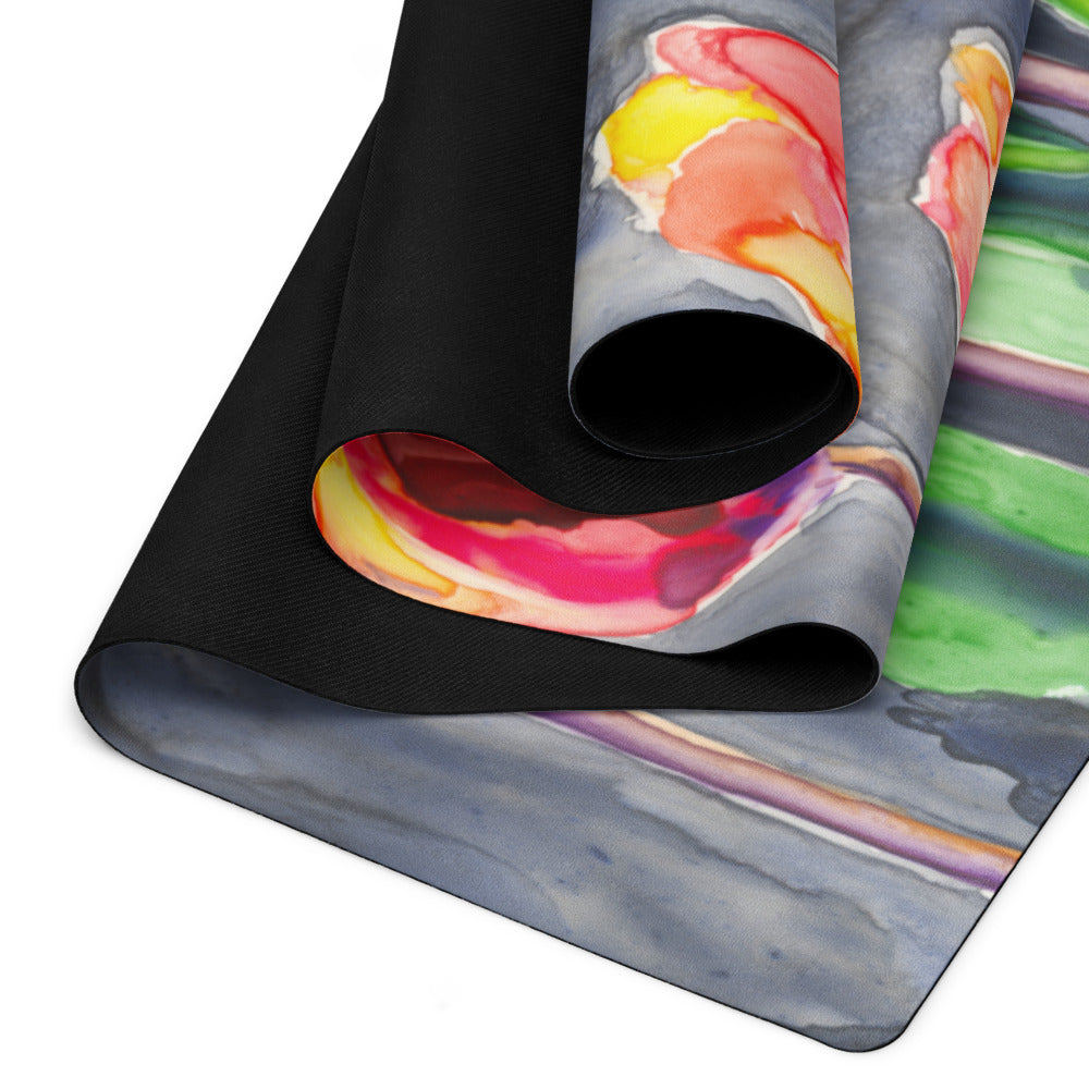 All in a Row Tulips Yoga Mat