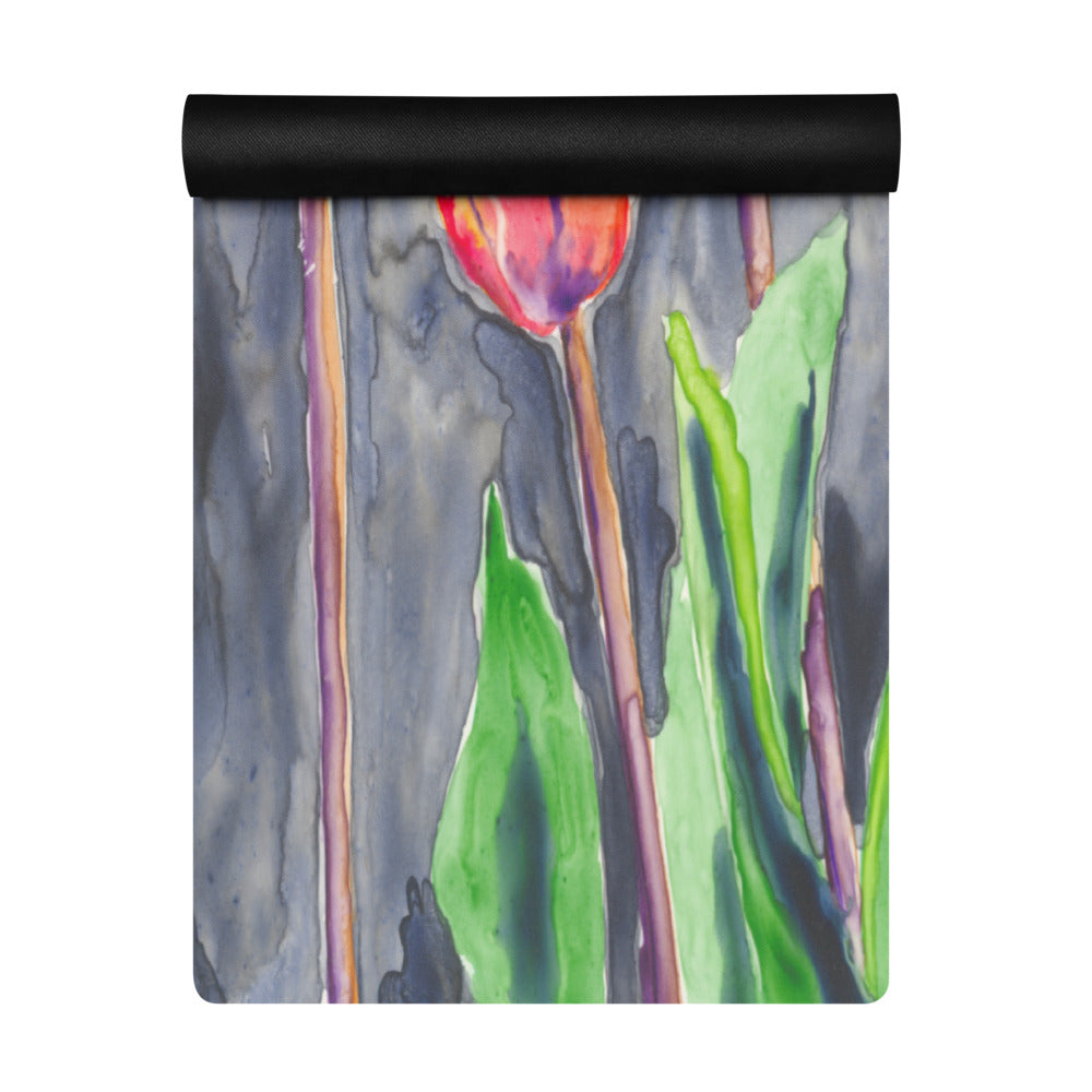 All in a Row Tulips Yoga Mat