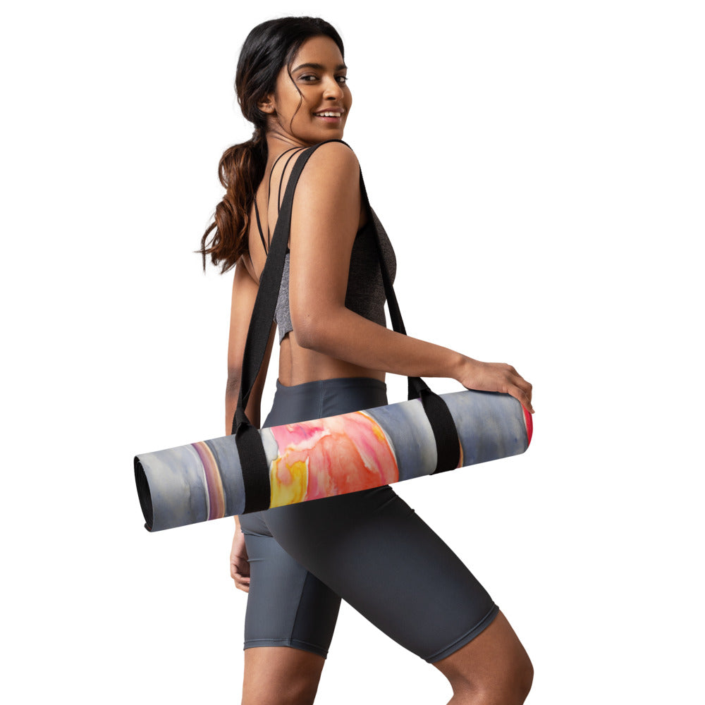 All in a Row Tulips Yoga Mat