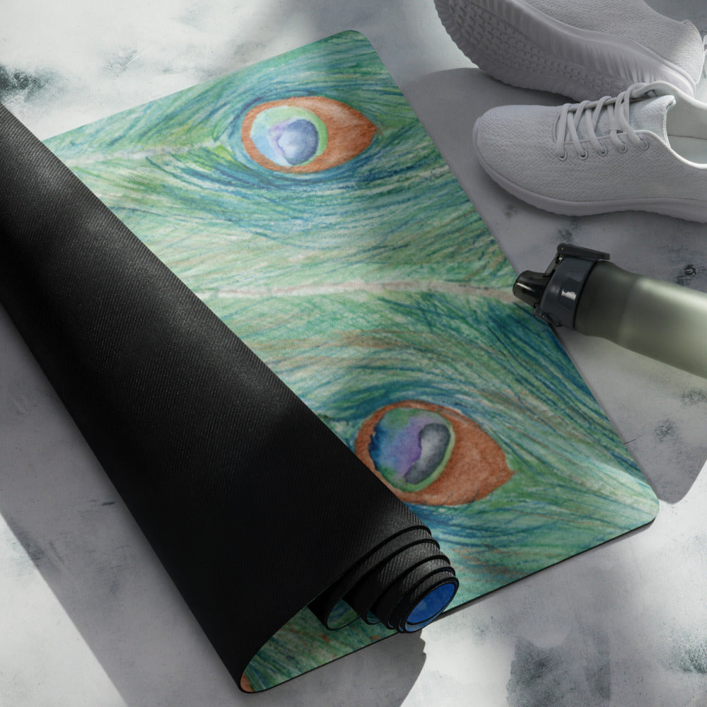Peacock Bird Yoga Mat