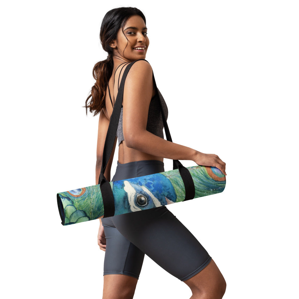 Peacock Bird Yoga Mat