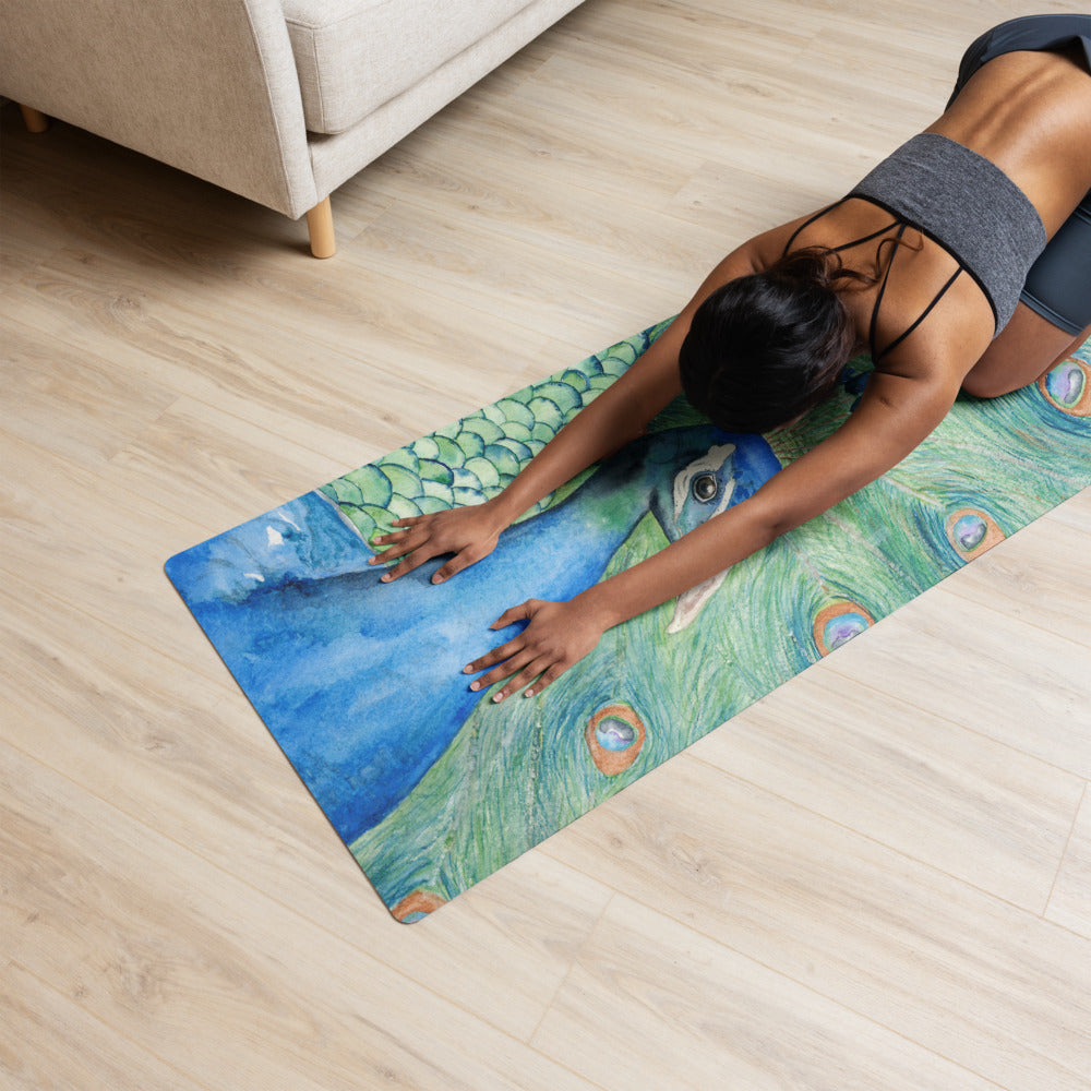 Peacock Bird Yoga Mat