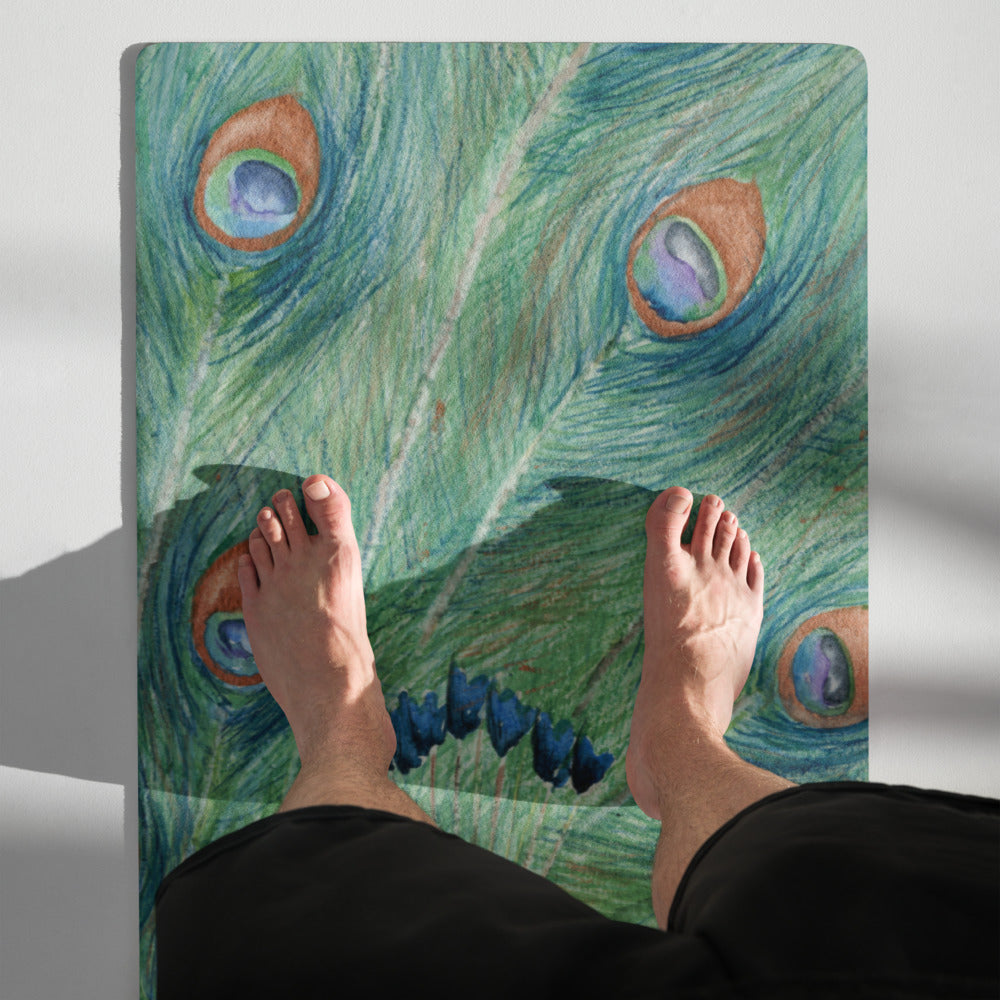 Peacock Bird Yoga Mat