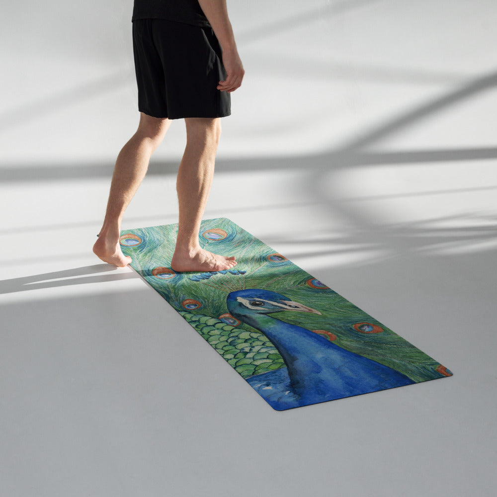 Peacock Bird Yoga Mat