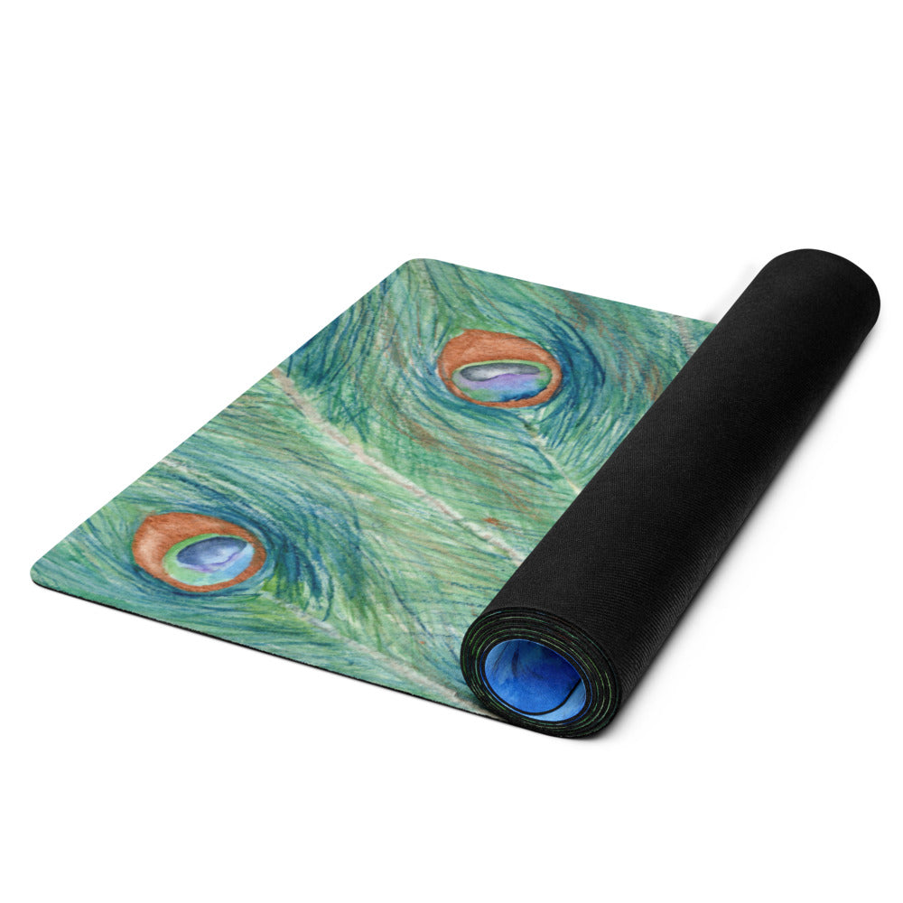 Peacock Bird Yoga Mat