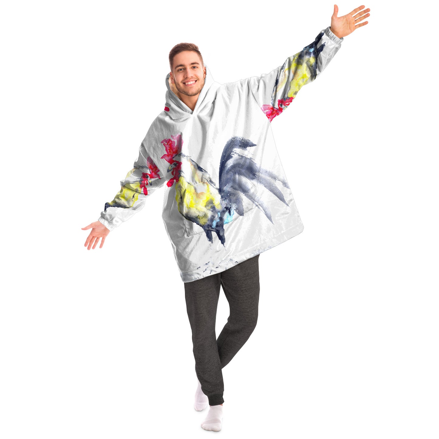 Rooster Snug Hoodie Wearable Blanket