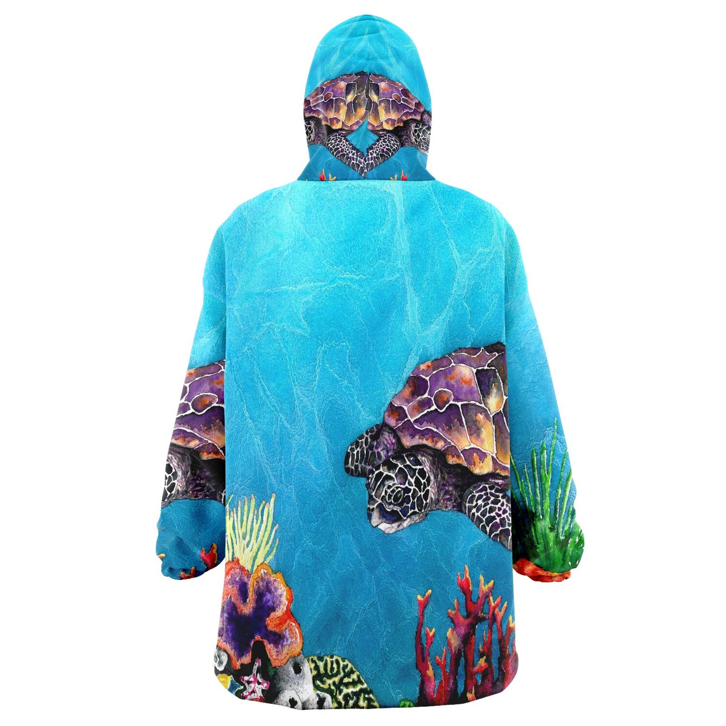 Sea Turtle Snug Hoodie Wearable Blanket