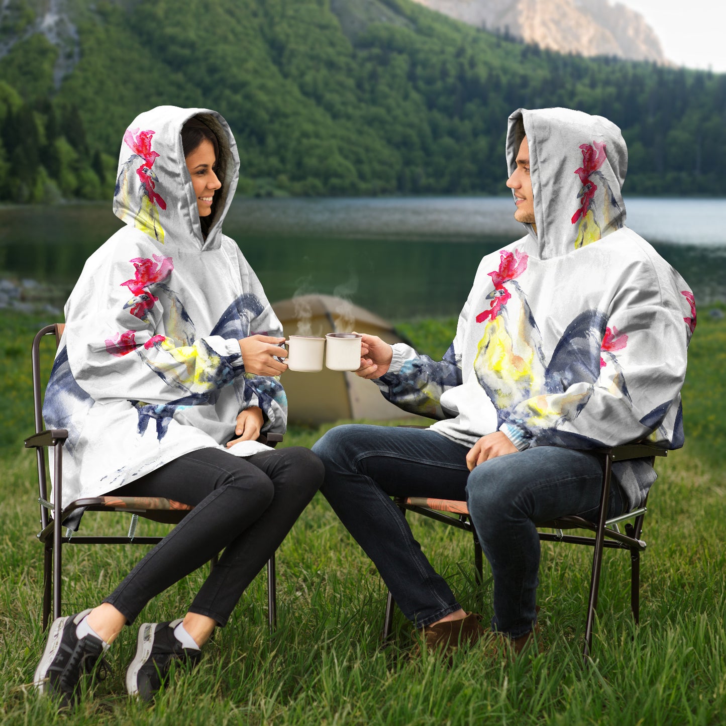 Rooster Snug Hoodie Wearable Blanket
