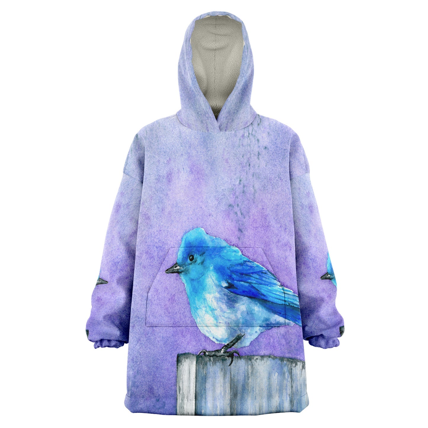Bluebird Bliss Snug Hoodie Wearable Blanket