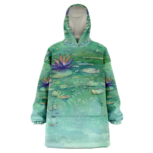 Lotus Garden Snug Hoodie Wearable Blanket