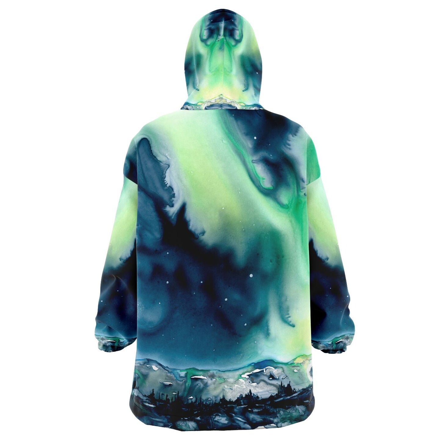 Aurora Borealis Snug Hoodie Wearable Blanket