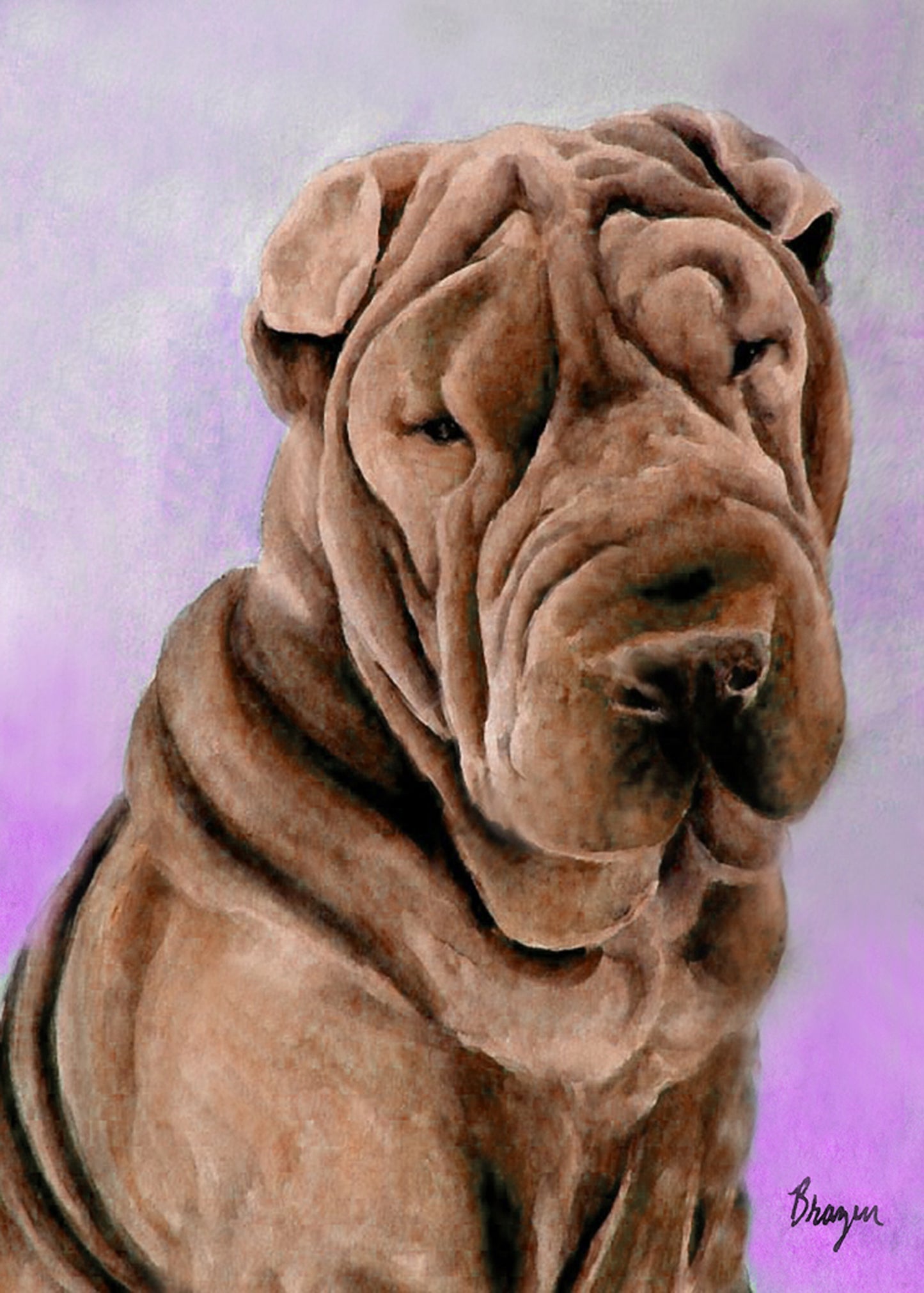 Custom Pet Portrait - Original Watercolour - Commissioned Painting