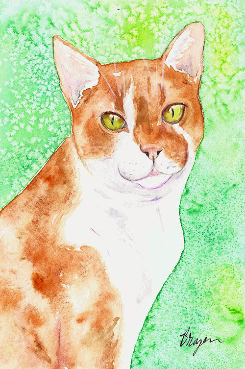 Custom Pet Portrait - Original Watercolour - Commissioned Painting