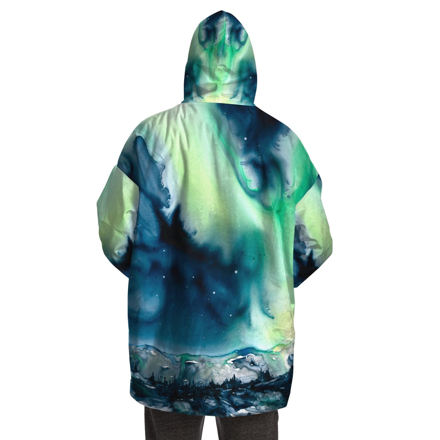 Aurora Borealis Snug Hoodie Wearable Blanket