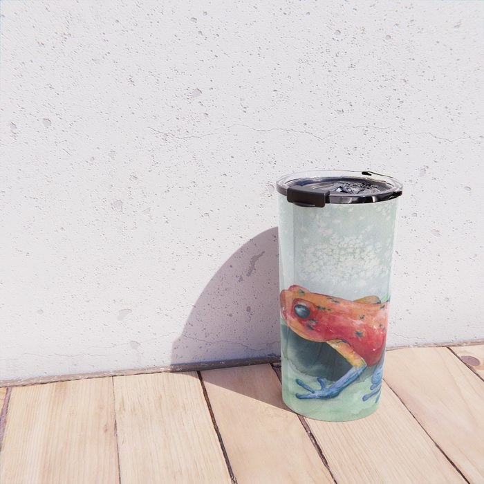 Blue Jean Frog Travel Mug