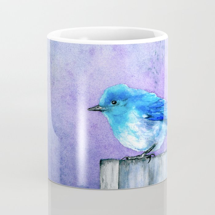 Bluebird Watercolour Coffee Mug - Kitchen Decor Mug Drinkware Brazen Design Studio Light Steel Blue