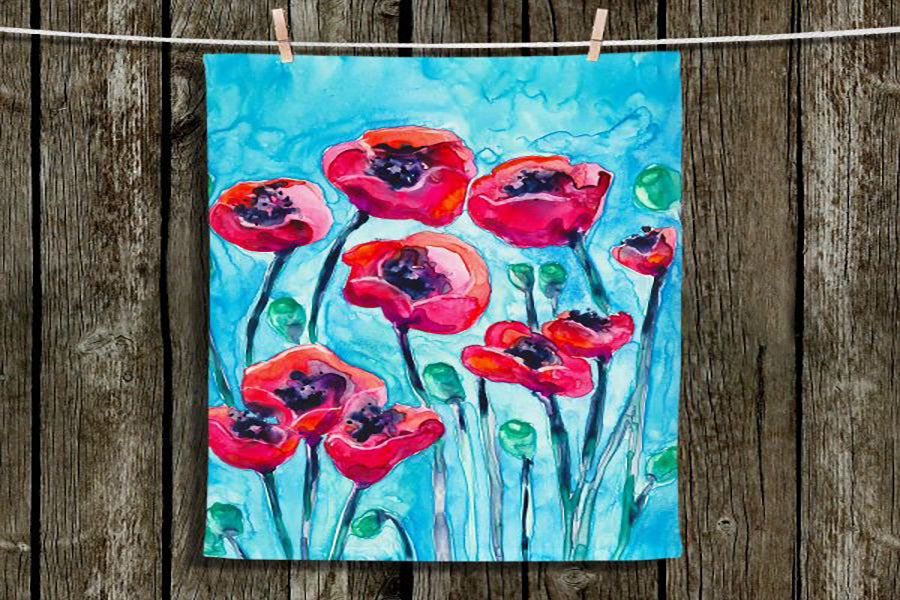 Poppy Sky Cloth Napkins