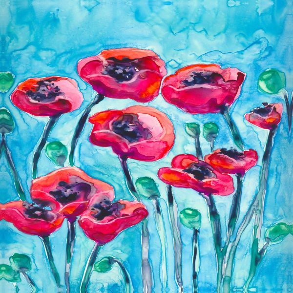 Poppy Sky Cloth Napkins