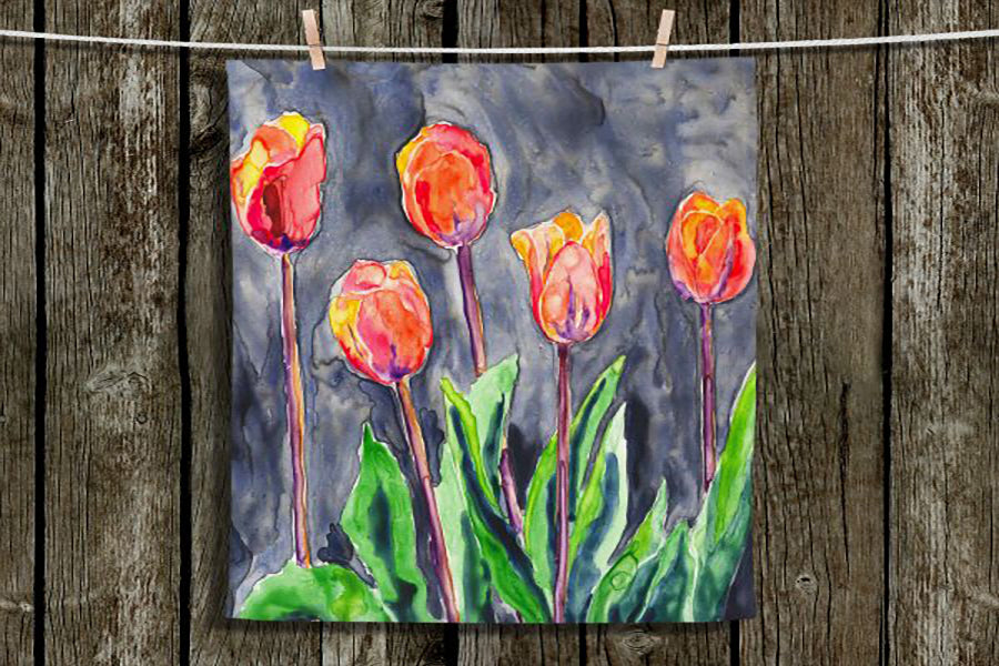 All in a Row Tulips Cloth Napkins