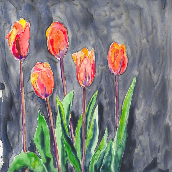All in a Row Tulips Cloth Napkins