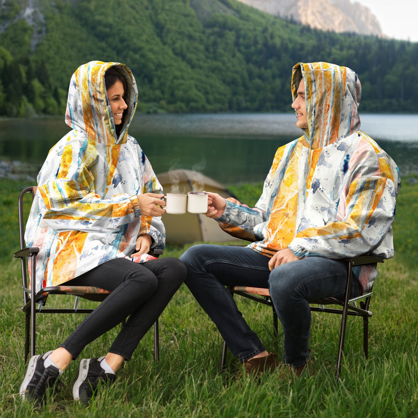 Falling for Colour Snug Hoodie Wearable Blanket