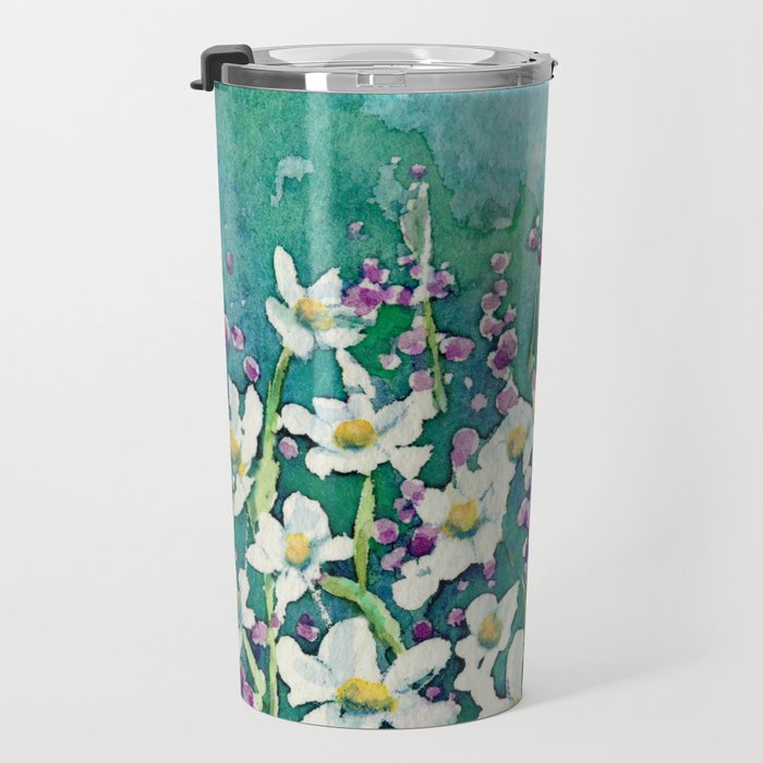 Dancing Daisies Travel Mug