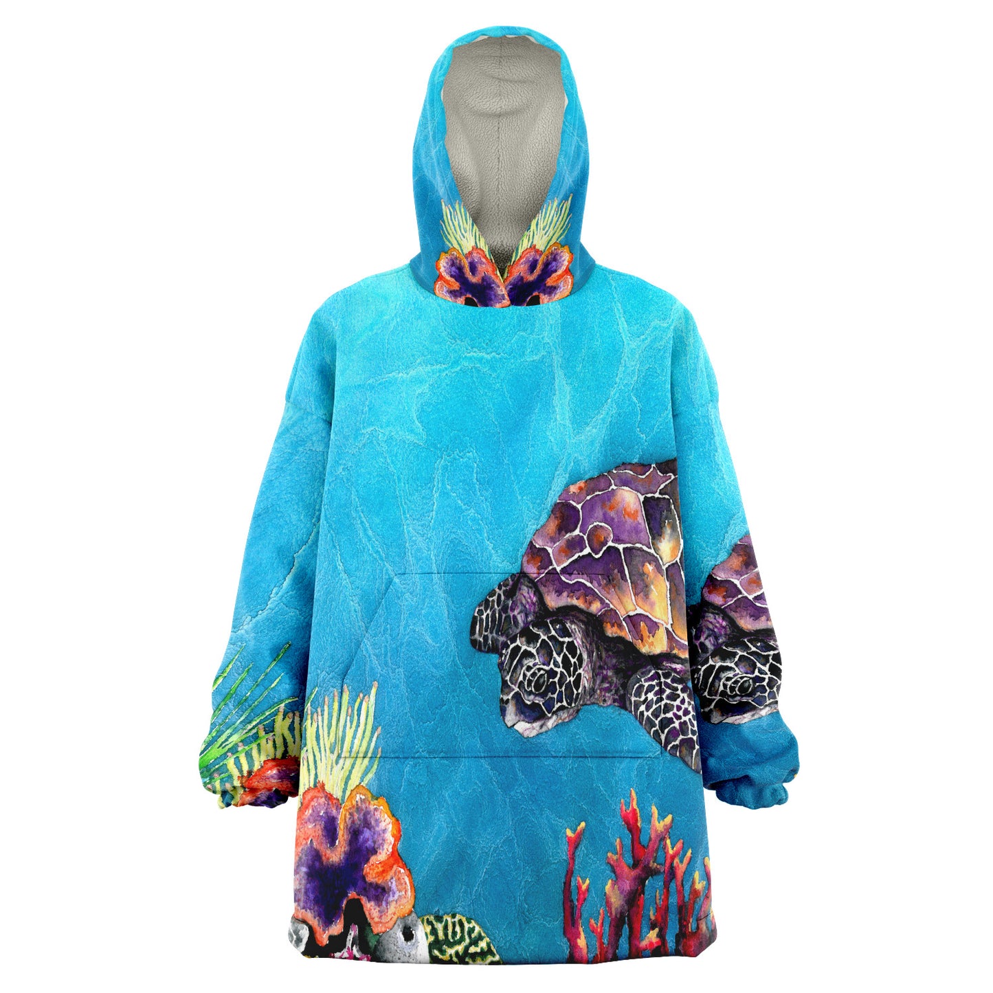 Sea Turtle Snug Hoodie Wearable Blanket