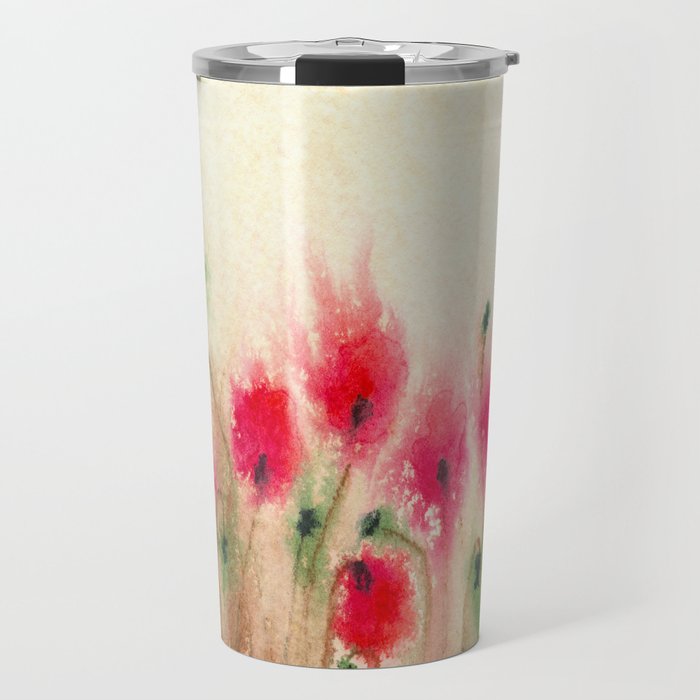 Field of Poppies Travel Mug