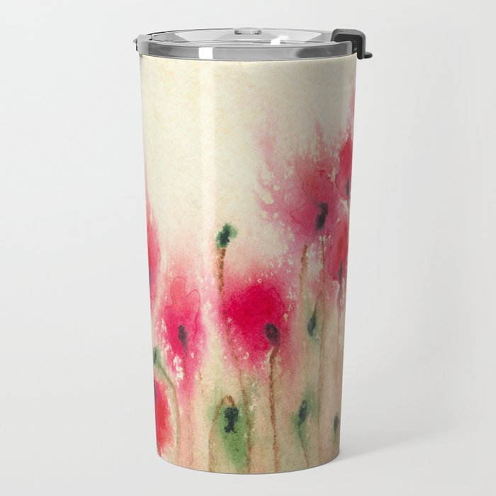 Field of Poppies Travel Mug