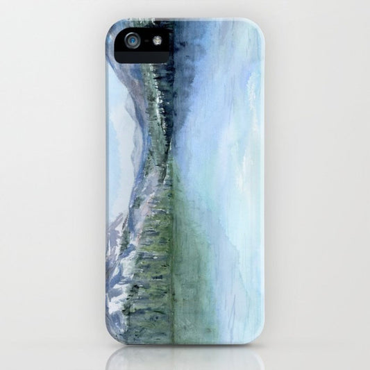 Handyhülle mit Motiv „Nebelberge“