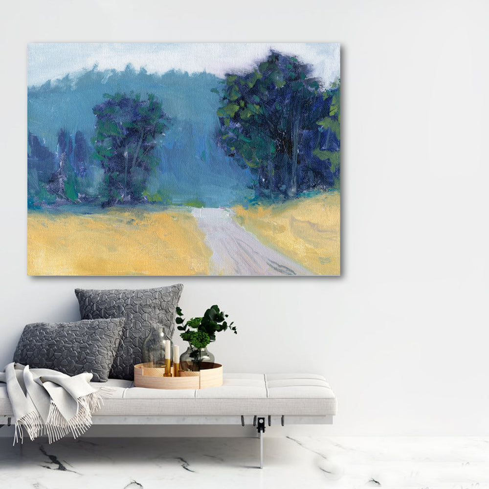 Take Me Home - Oil Painting Landscape Nature Inspired Contemporary Art Print Brazen Design Studio Tan