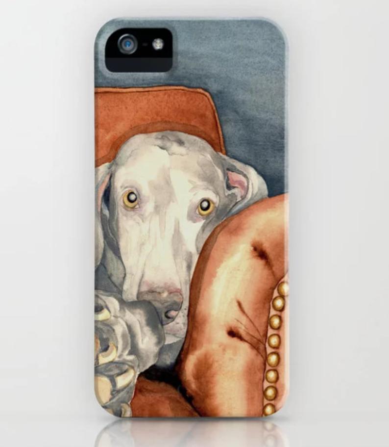 Personalized Phone Case - Custom Dog Painting - Pet Portrait Case - Designer iPhone Samsung Case Brazen Design Studio Sienna