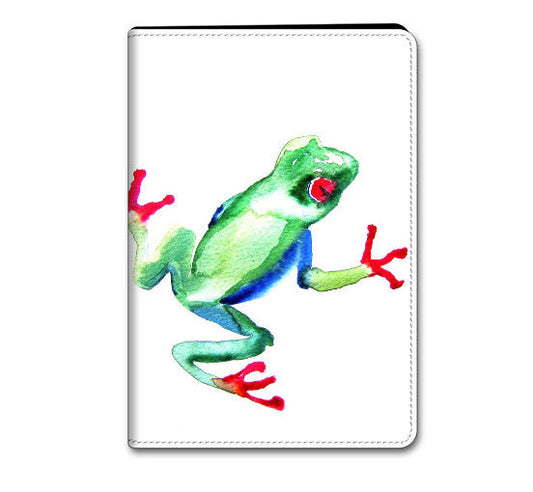 iPad Tree Frog Case - iPad Folio Case - Designer Device Cover Brazen Design Studio Medium Aquamarine