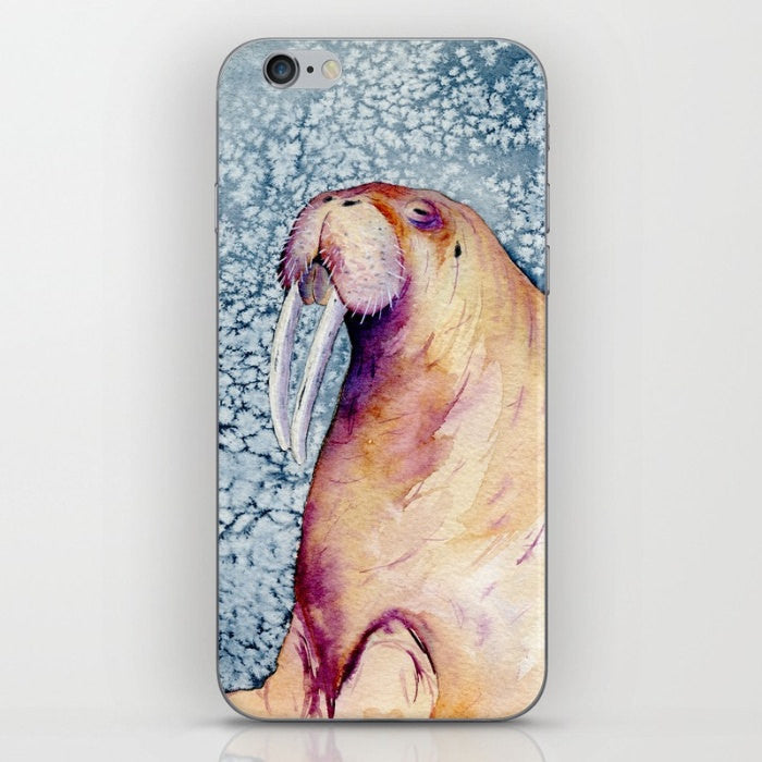 Walrus Phone Case - Marine Mammal - Designer iPhone Samsung Case Brazen Design Studio Tan