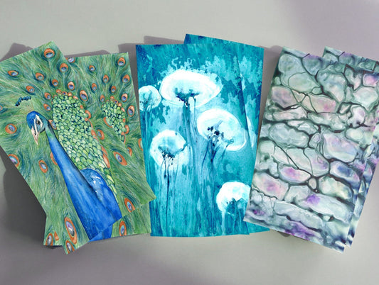 Custom Cotton Tea Towels -  Choose ANY Artwork - Flour Sack Towels - Home Decor Textiles Brazen Design Studio Steel Blue