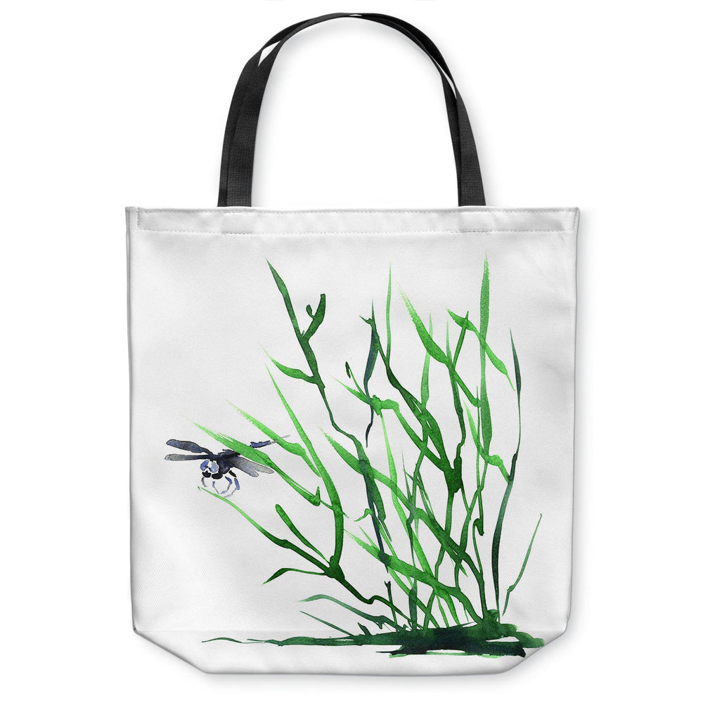 Dragonfly Tote Bag - Watercolor Painting - Shopping Bag Brazen Design Studio Lavender