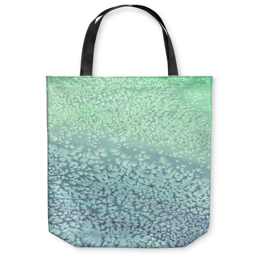 Wavesong Tote Bag - Water Watercolor Painting - Shopping Bag Brazen Design Studio Gray