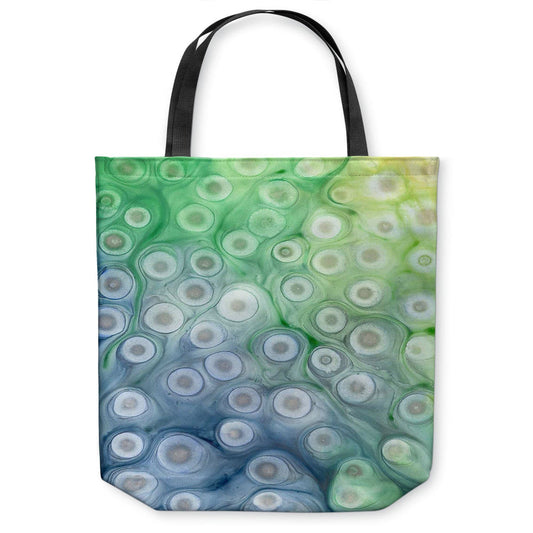 Rivulet Abstract Tote Bag - Water Watercolor Painting - Shopping Bag Brazen Design Studio Cadet Blue