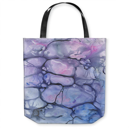 Abstract Tote Bag - Water Watercolor Painting - Shopping Bag Brazen Design Studio Dark Gray